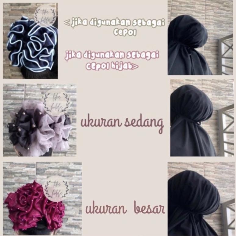 Jepit Rambut Cepol Hijab - Jepit Rambut Jumbo(Renda)