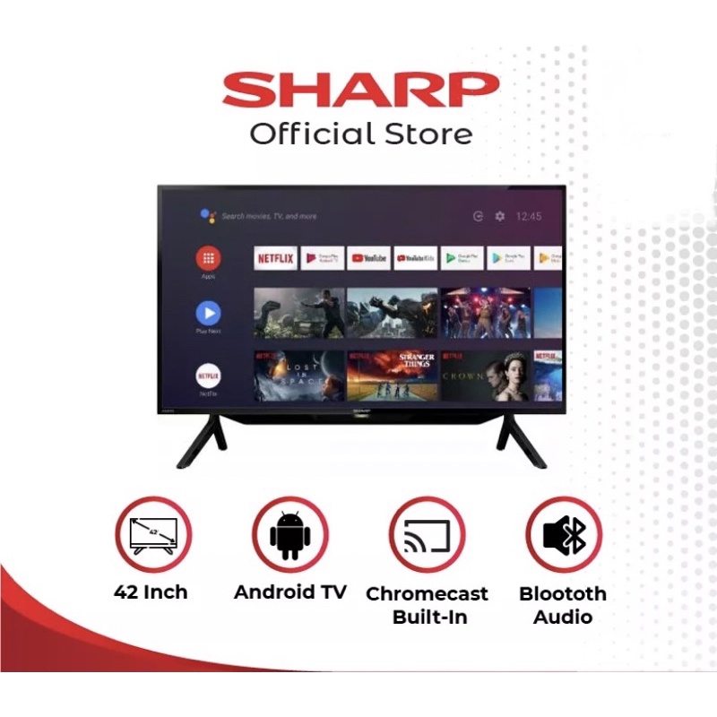 SHARP LED Android TV FHD 42 Inch - 2T-C42BG1i
