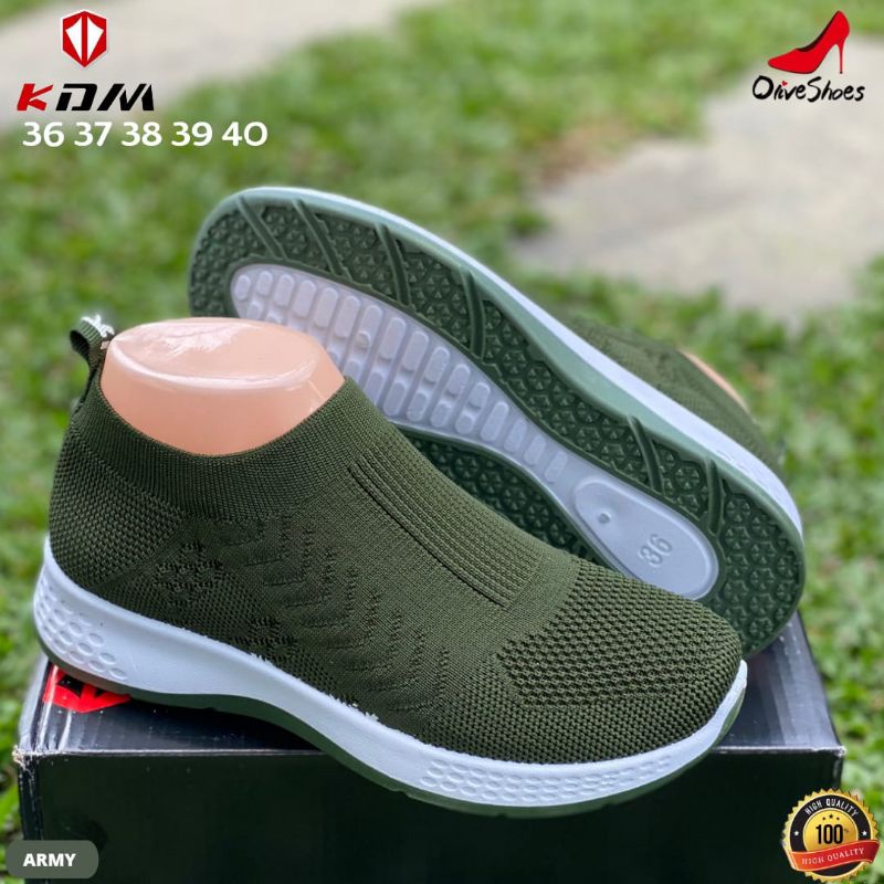 Sneakers Import Wanita Casual  Rajut Kdm