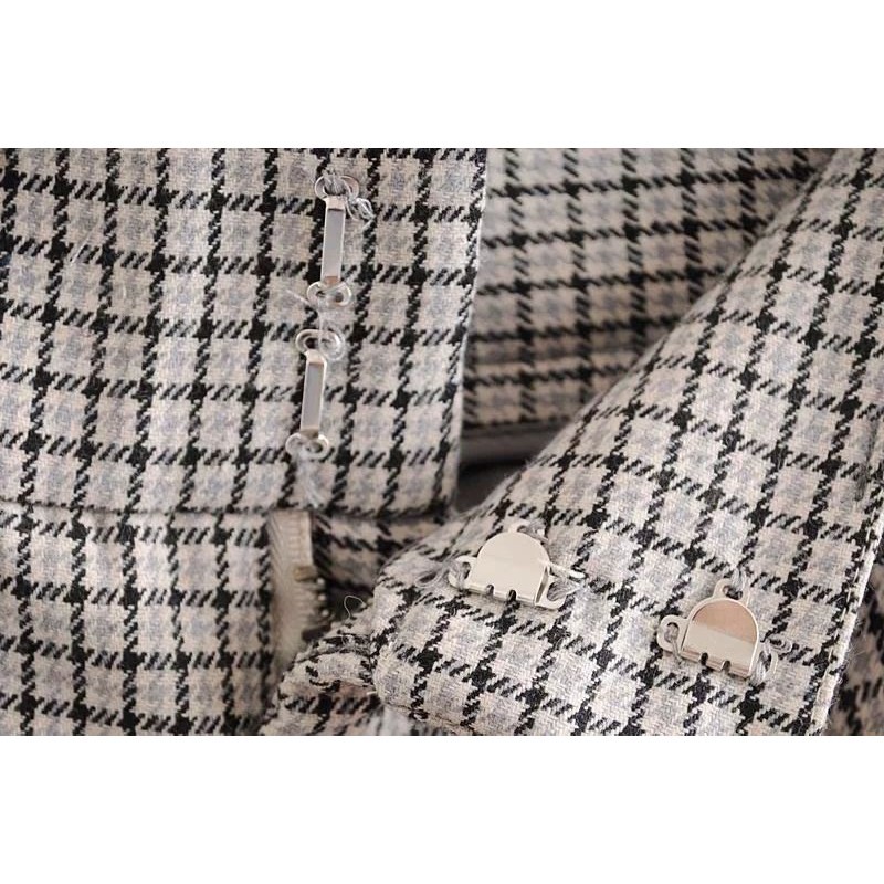 [baju wanita korea]  Celana Pendek Kotak Katun Wanita Korea Import