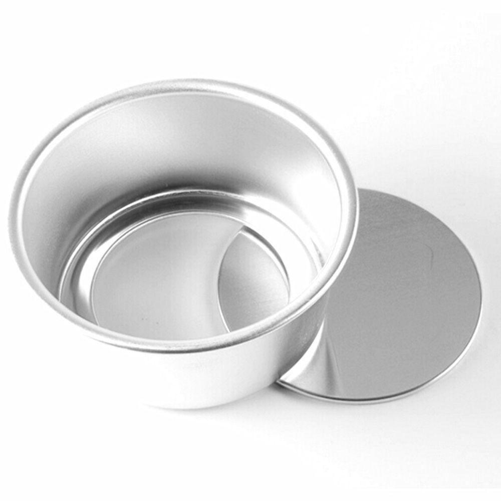 Top4/6inch Loyang Kue DIY Dish Motif Bulat Bahan Aluminium Alloy Die