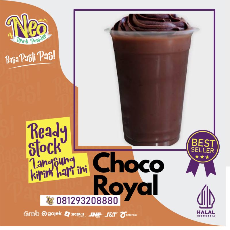 

Bubuk Minuman rasa Choco Royal 1 Kg/Choco Royal Powder/Bubuk rasa Choco Royal/Serbuk rasa Choco Royal 1 Kg/bubuk rasa coklat royal/serbuk rasa cokelat royal/bubuk nyoklat 1Kg