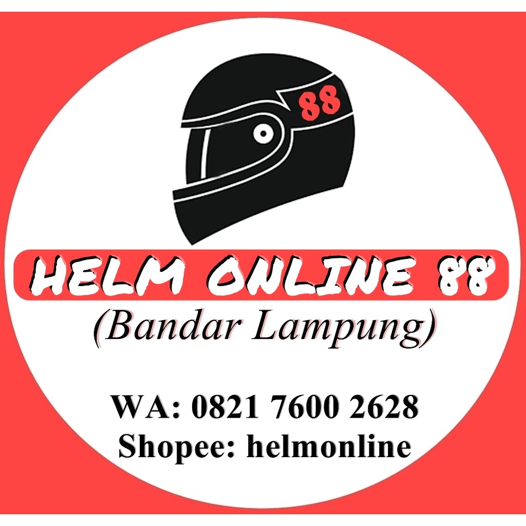 Helm Njs Shadow Full Face Flat Visor Best Seller Shopee Indonesia