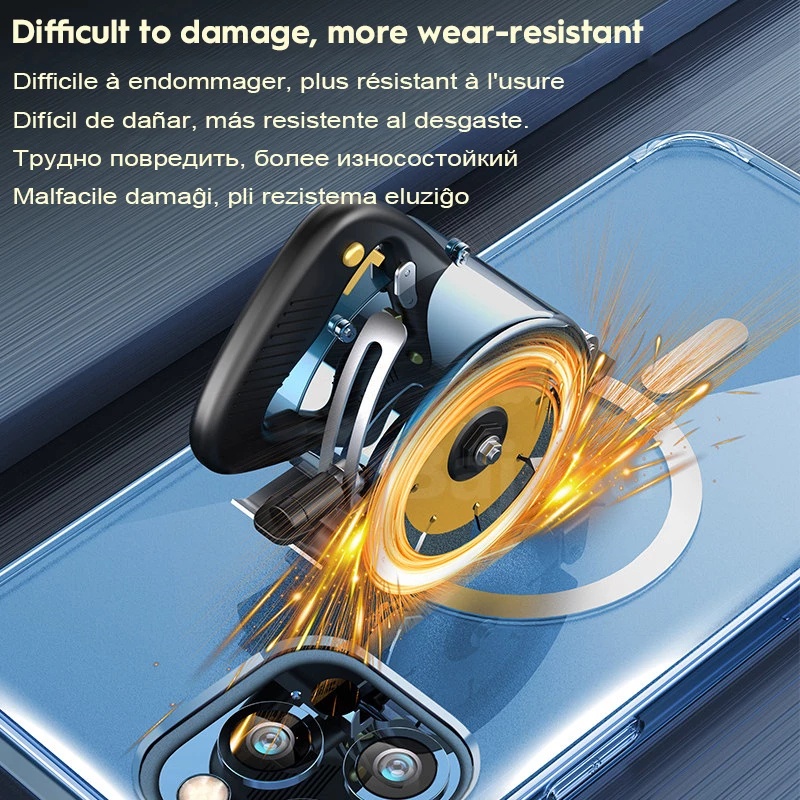 Case Charger Wireless Magnetik Transparan Untuk iPhone 13 Pro MAX 12 Pro MAX 11 Pro MAX 12Mini 13Mini X XS MAX XR