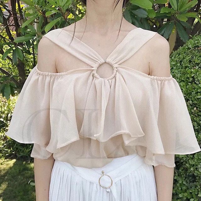 BAJU KEKINIAN / BAJU CEWEK - REVERSE TOP SABRINA KOREA DRESS CEWEK WANITA IMPORT MURAH BAJU PANTAI