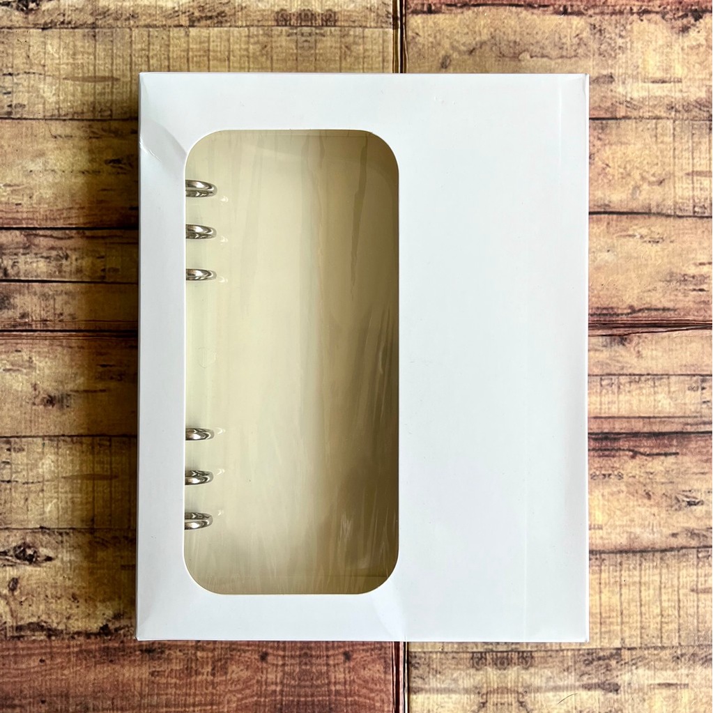 Korean Style Clear Cover 6 Ring Binder A7 A6 A5 Loose Leaf 6 Ring