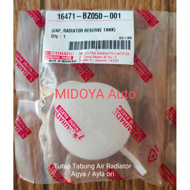 Tutup Tabung Air Radiator Agya Ayla ori 16471-BZ050-001