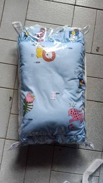 Guling bantal peyang bayi set panjang guling 40cm sarung bisa lepas katun halus isi dakron