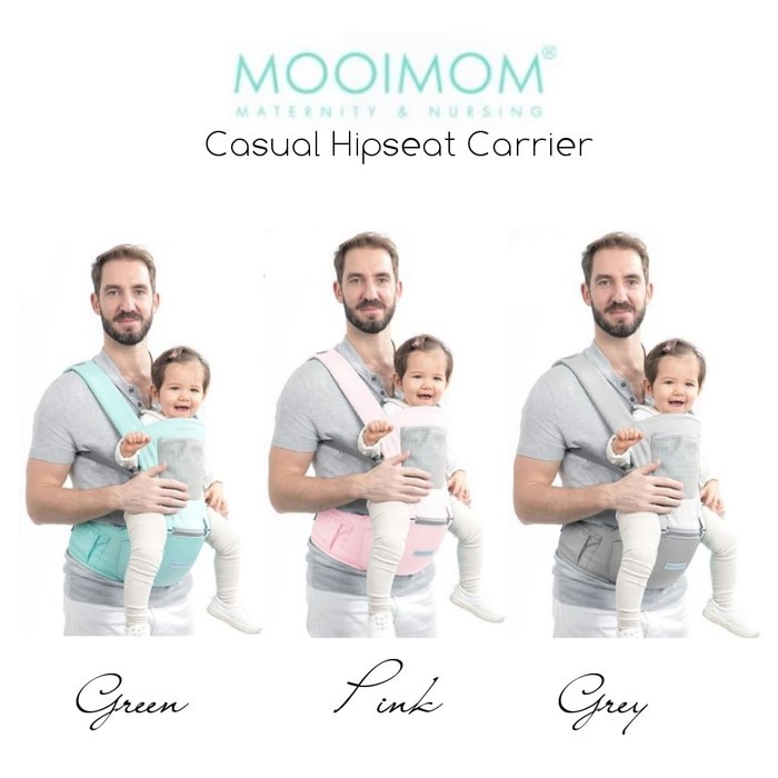 Makassar ! Hipseat Baby Carrier / Gendongan Bayi CASUAL MOOIMOM