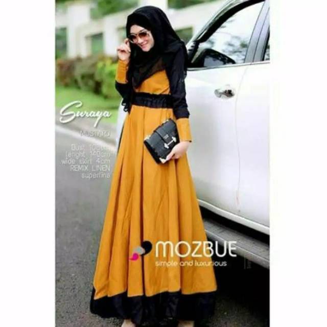 Suraya maxi baju gamis pakaian wanita dress fashion muslim