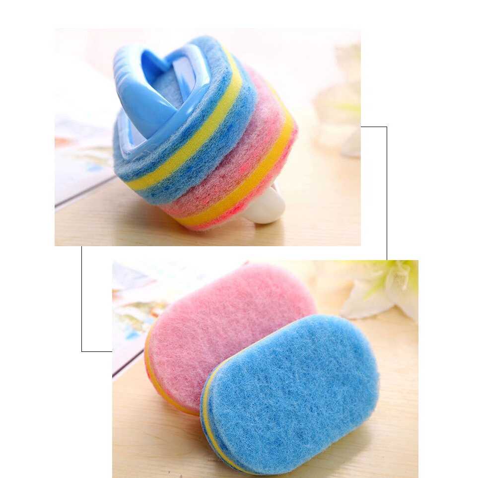 COD Sikat Pembersih Kamar Mandi WC Dapur Sponge Brush