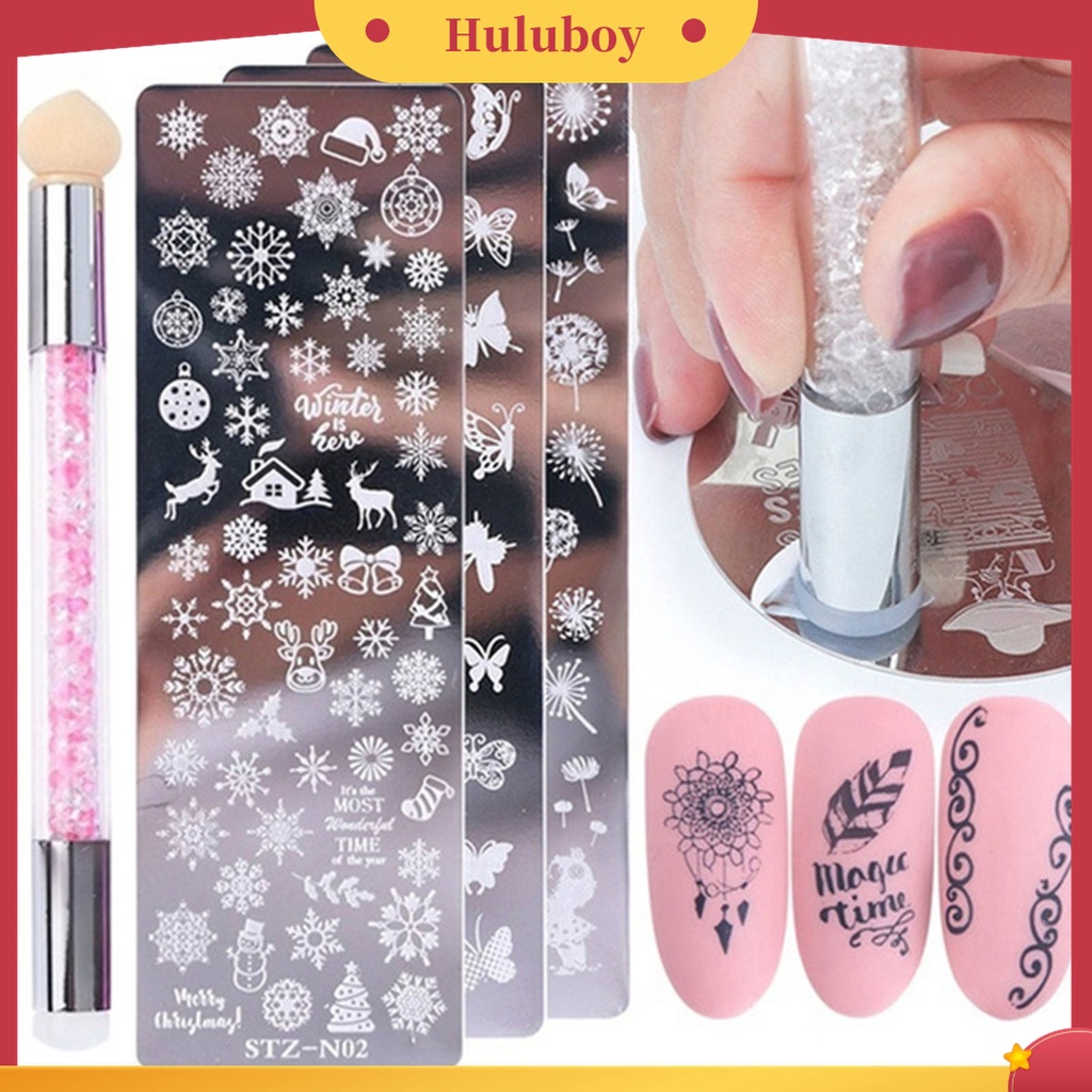 Huluboy Huluboy♡ Alat Pen Nail Art Dua Sisi Untuk Manicure