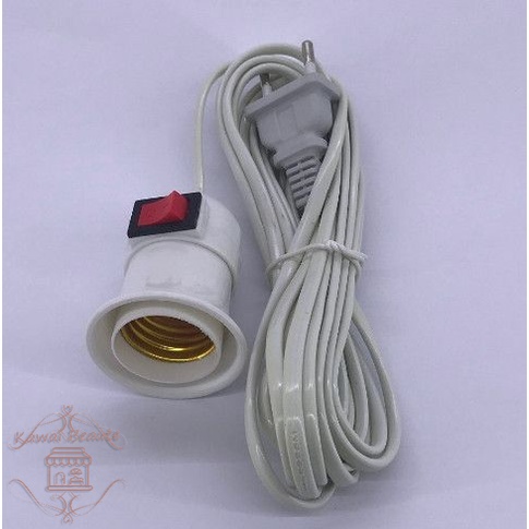 Valescom Fitting Gantung 5m switch + kabel 5 m gagang karet