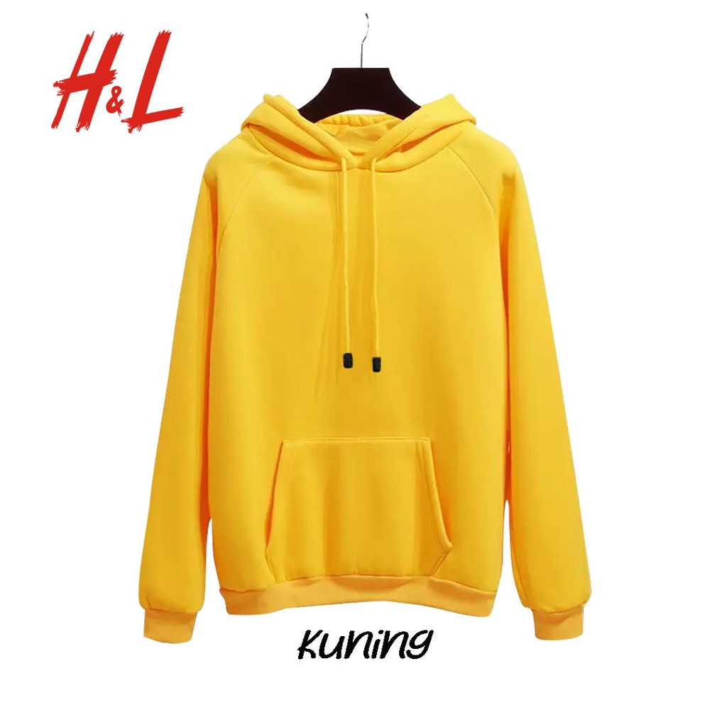 SWEATER HOODIE JEMPER POLOS DISTRO UNISEX matt COTTON fleece Premium TERMURAH TERLARIS-KUNING