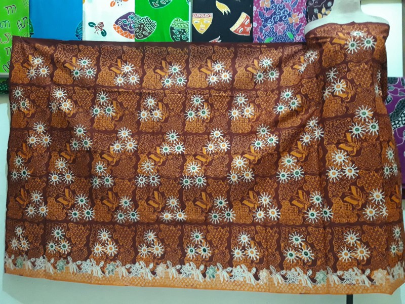 Batik Tunik Shibori Jumputan Terbaru Size S-3l / Hrb026 Yelbor Navbor / Biru Putih