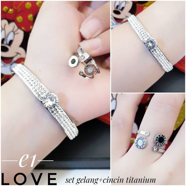 Titanium set perhiasan 1817i