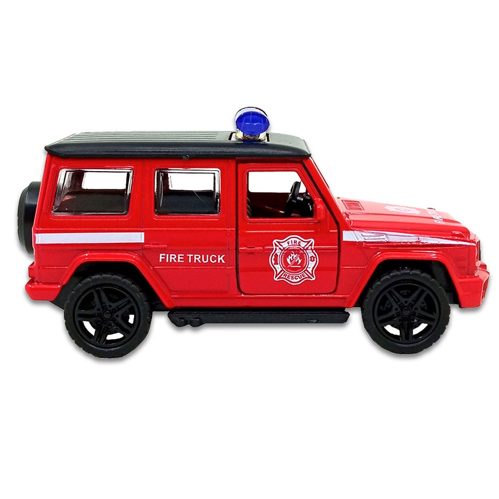 Toy Addict M3rcedes Benz Fire Truck Merah Diecast Mainan Mobil Polisi