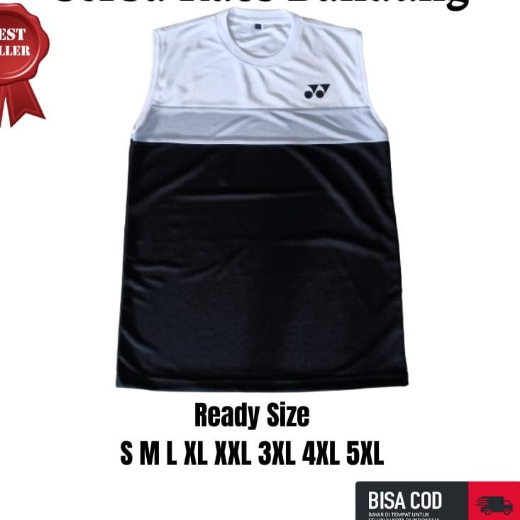 Miliki Jersey Badminton Jersy Set Baju Kaos Atasan Tanpa Lengan Tangan Lektong Lekmong Olahraga Tim 