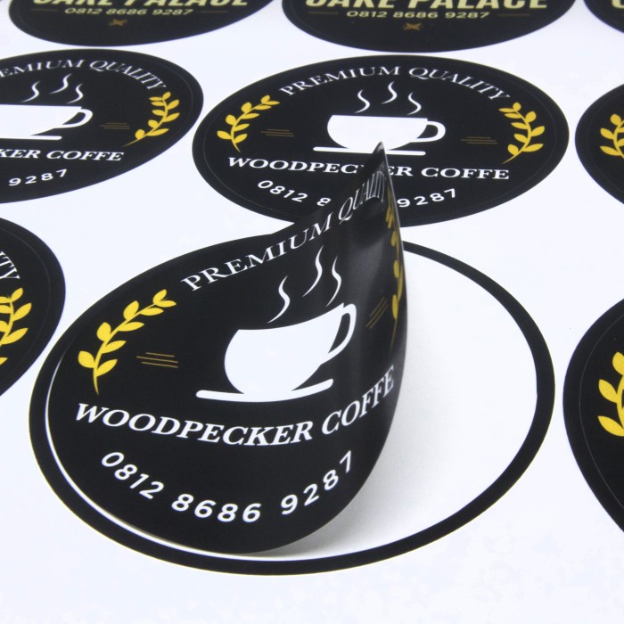 

PEREKAT-PENGIKAT- CETAK STIKER LABEL KEMASAN MAKANAN PRODUK STIKER CUTTING VINYL A3 - NONLAMINATING