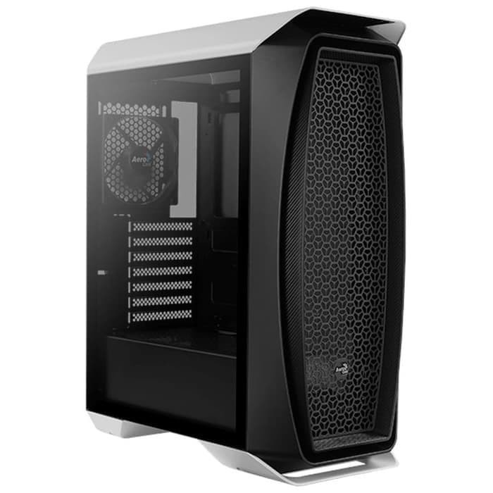 Aerocool Aero One White Tempered Glass Mid Tower ATX Gaming Case