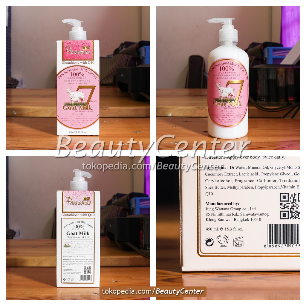 Pannamas Goat Milk Lotion / Original Thailand 100%