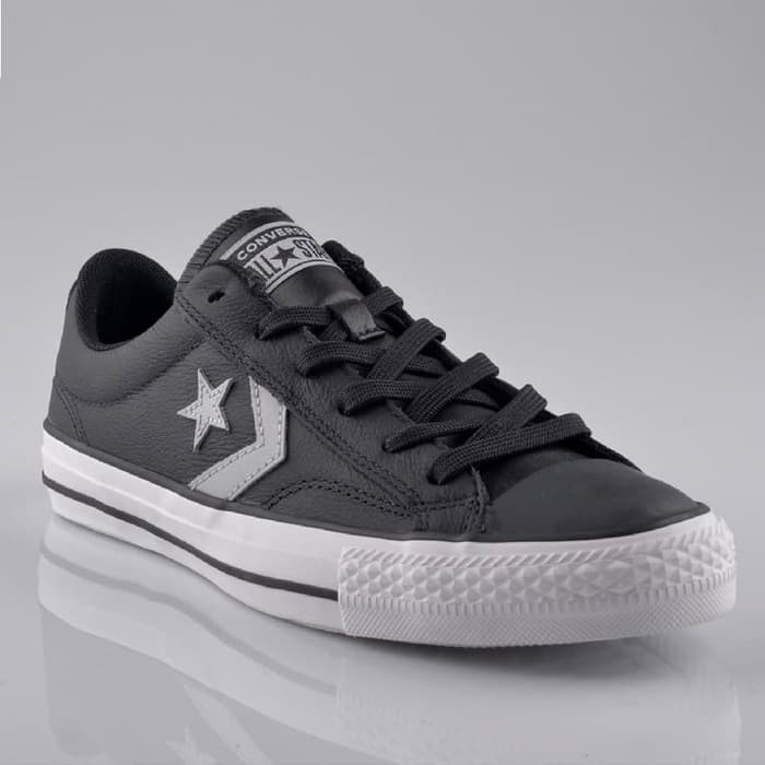 converse black star