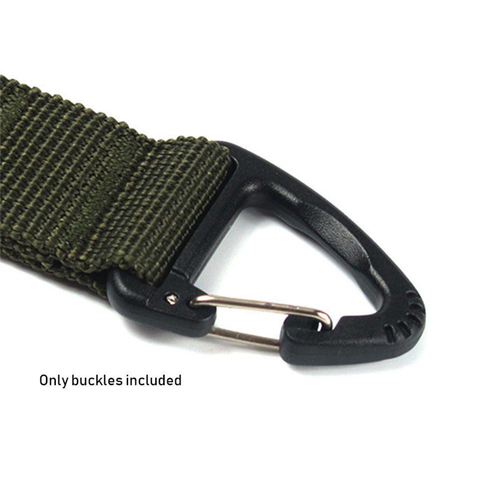 Suyo 2/5pcs Segitiga Carabiner Camping Hiking Ransel Aksesoris Paduan Plastik Gantungan Kunci Sabuk Gesper