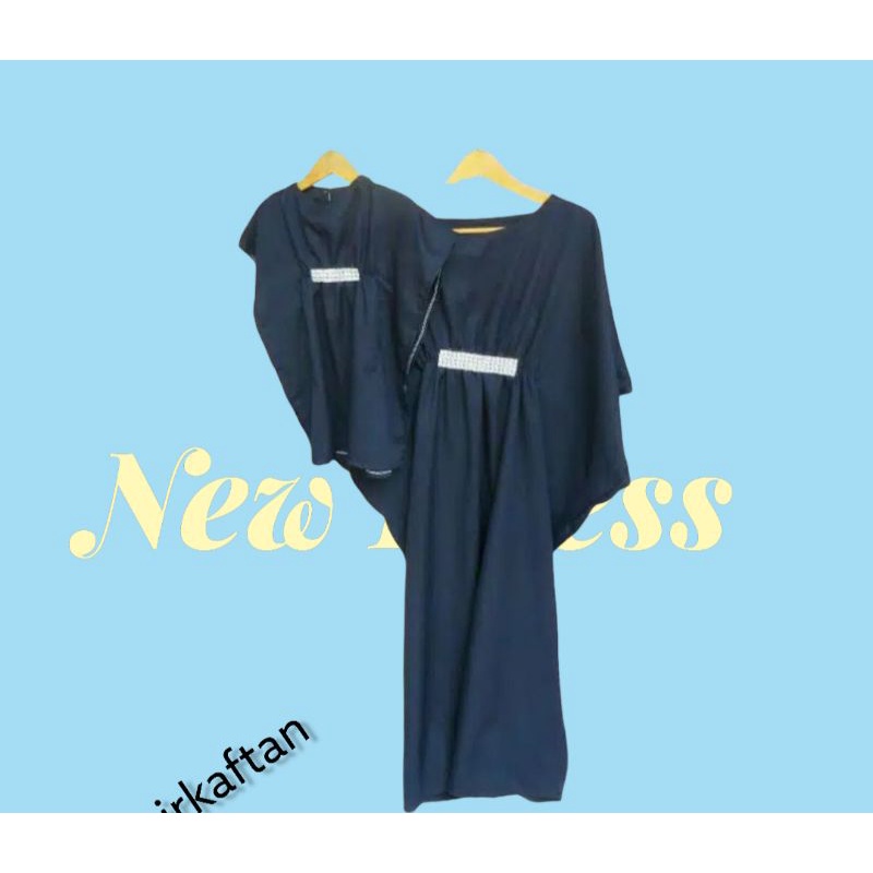 kaftan lebaran couple ibu busui &amp; anak