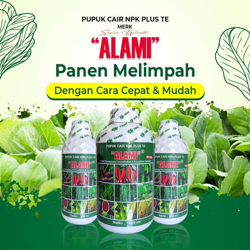 Pupuk Majemuk NPK cair plus TE Alami 500ml untuk padi