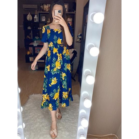 (Ready) STELLA TROPICAL DRESS | FASHION WANITA | LONG DRESS | BOHEMIAN | BOHO | SUMMER DRESS | BEACH