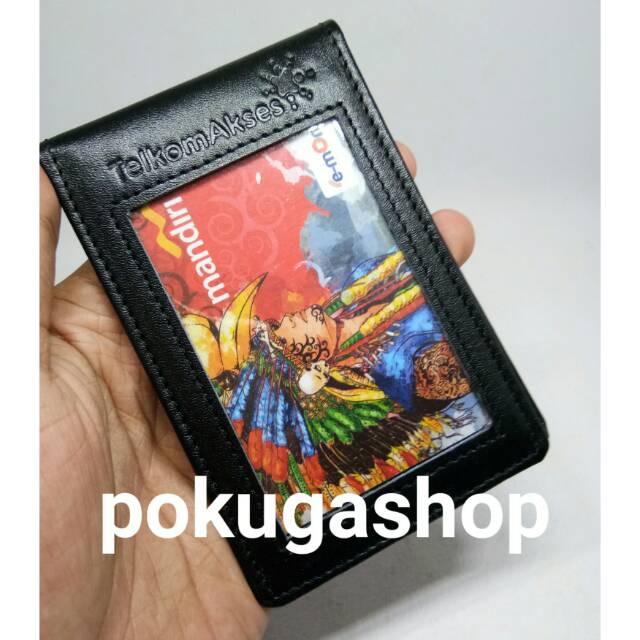 Name tag kulit telkom akses / telkom /id card holder kulit /nametag kulit /unisex /nametag bumn