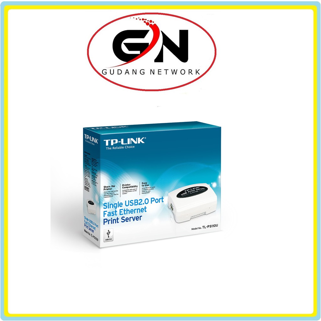 TP-Link TL-PS110U Single USB 2.0 port fast ethernet Print Server