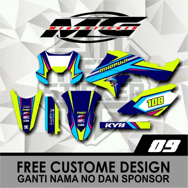 

DECAL STICKER DTRACKER STABILO BIRU