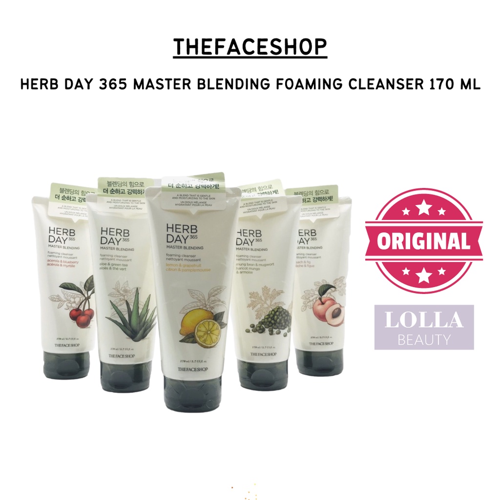 THEFACESHOP - Herb Day 365  Master Blending Cleansing Foam ( 170ml )