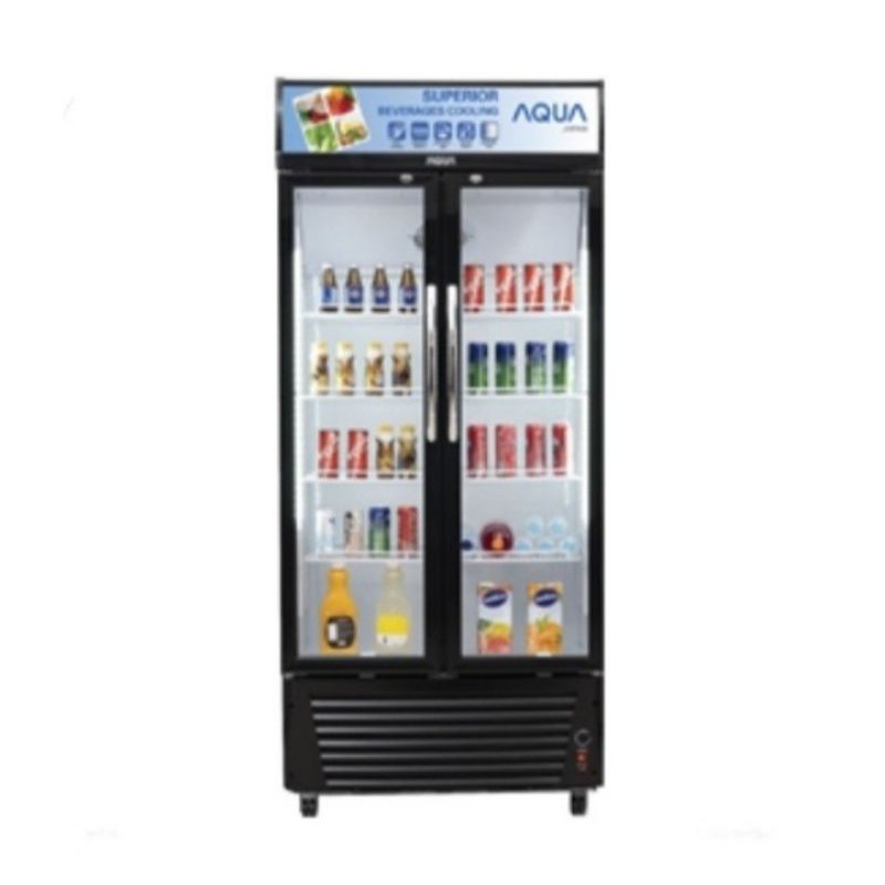 Showcase AQUA AQB-600 | Kulkas display kaca minuman showcase AQB600