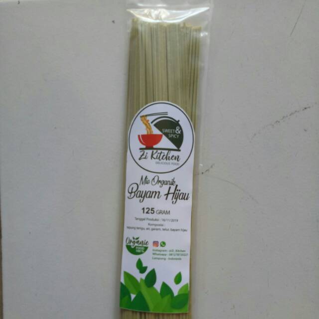 Mie keri g organik bayam hijau