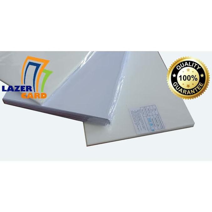 

TERMURAH PVC BAHAN ID CARD PUTIH 50 SET (UNTUK LASER PRINTER) ZD182