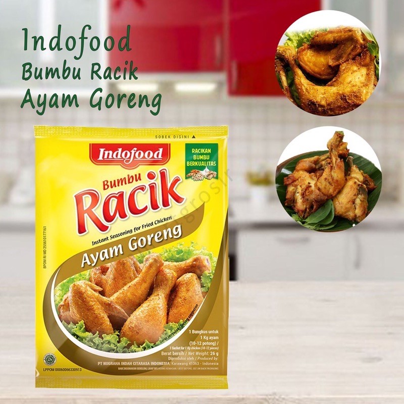 

BUMBU RACIK INSTAN AYAM GORENG INDOFOOD 26gr