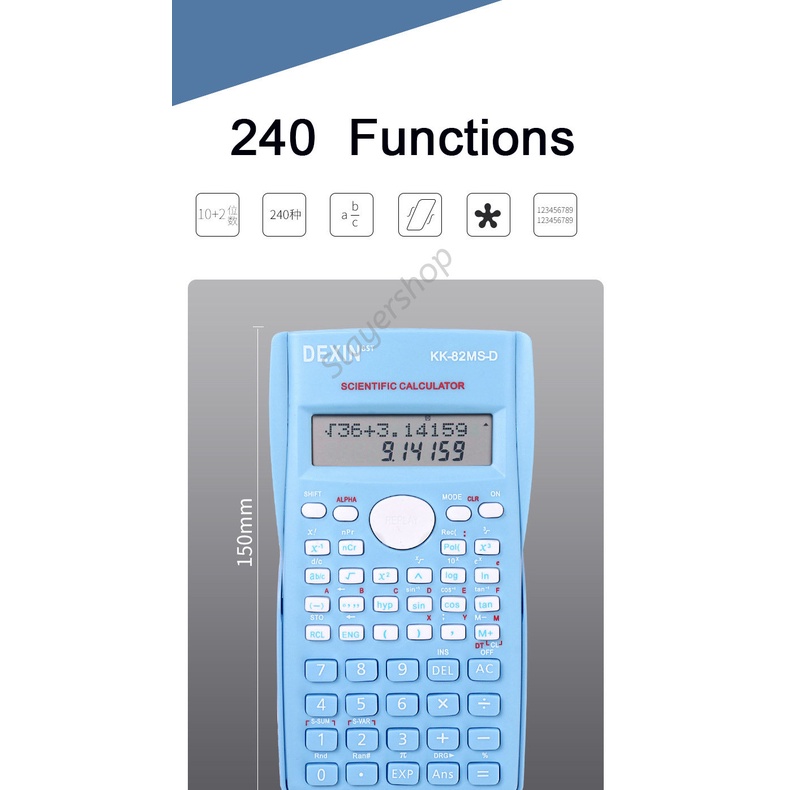 

Kalkulator Color Function Scientific Kalkulator 24 Fungsi Kalkulasi 3 Warna