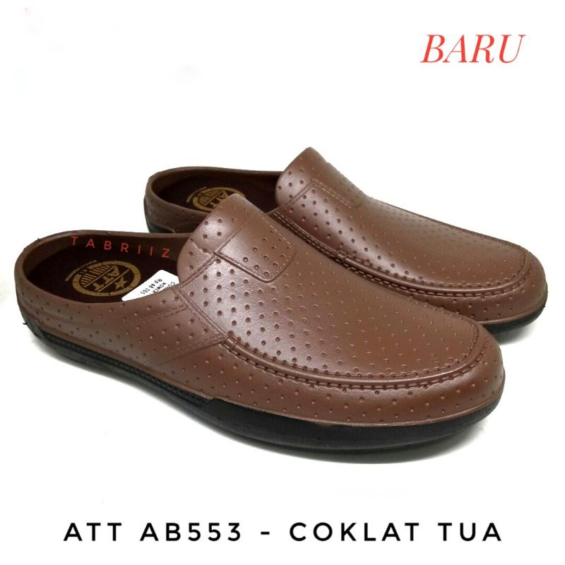 Sandal Slop ATT ABK550 Coklat Sandal Karet Pria - Murah Berkualitas