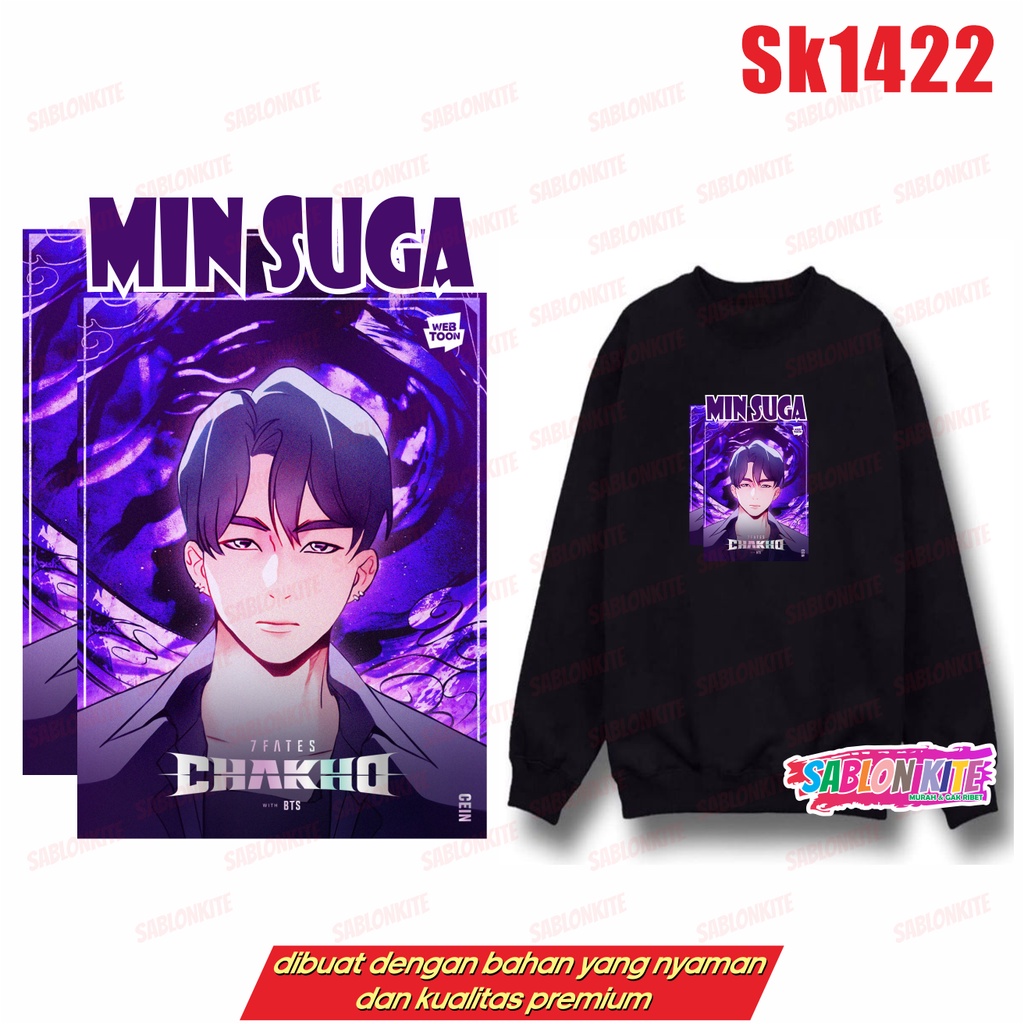 MURAH!!! SWEATER HOODIE KPOP CHAKHO KARTUN TIAP MEMBER SK1422 SK1423 UNISEX