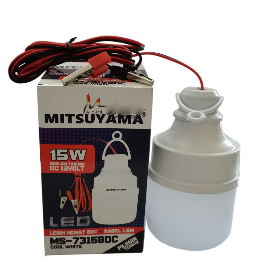 Barangunik2021- Lampu Dc 12v 15w jepit Led Mitsuyama Ms 7315BDC 15watt model capsule/Bohlam Aki 15 watt