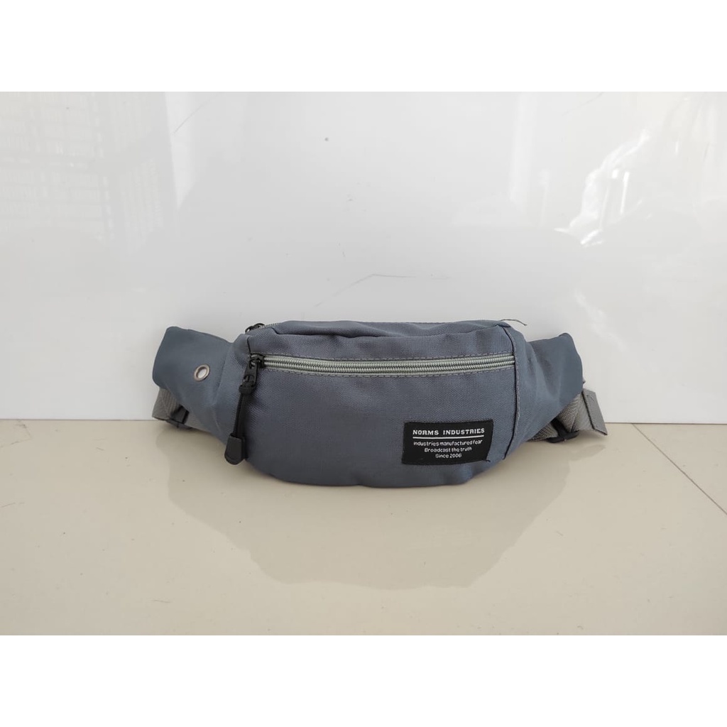 Toko Thabita Waistbag Simple Pria Multifungsi Tas Pinggang Norms Industries Orignal Waist Bag Distro