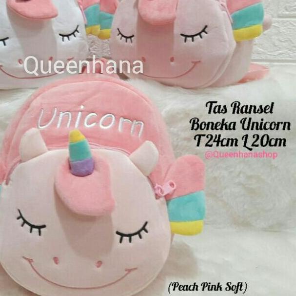 ✩ Tas Ransel Anak Boneka Unicorn / Tas Ransel Unicorn M ➨