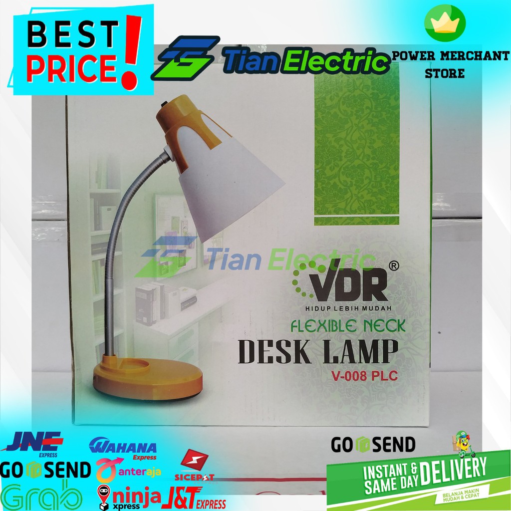 VDR Desk Lamp / Lampu Meja Belajar Flexible