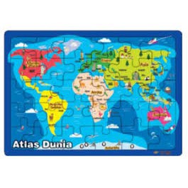 Buku Erlangga ANAK 2007940300 APE: PUZZLE ATLAS DUNIA