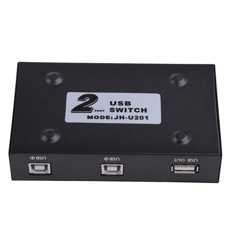 Btsg 2in1 Out USB Print Sharer, 2usb 2.0 Port Splitter Sharing Device Switch Box