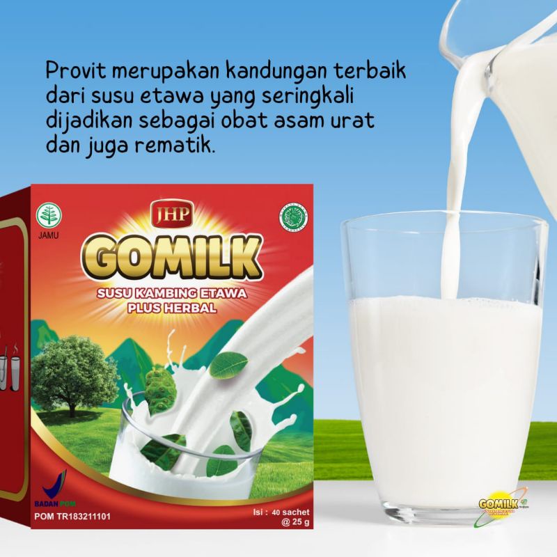 

GOMILK - Susu Kambing Etawa (sachet per kotak)