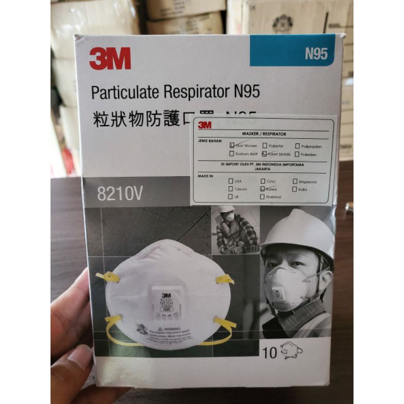 MASKER 3M N95 8210V MASKER ANTI VIRUS PROMO