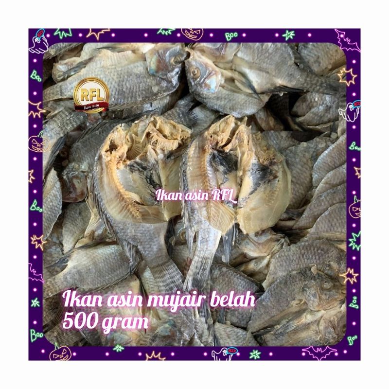 

ikan asin mujaer belah super 500 gram